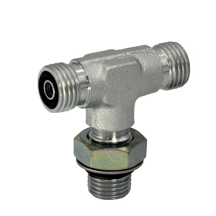 Tee adapter ORFS to ORB fitting
