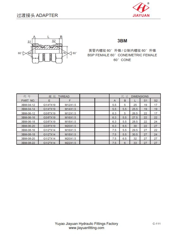 BSP Swivel Metric Swivel Cone