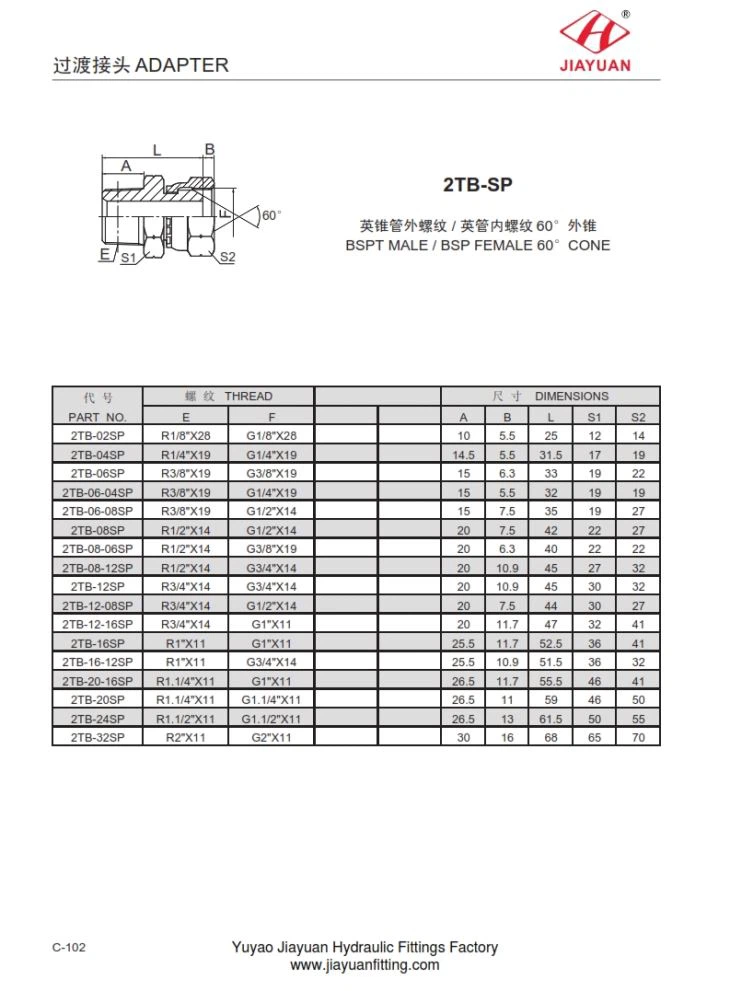 BSPT Male Swivel BSPP Fittings