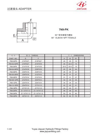 ELBOW NPT Female Fittings
