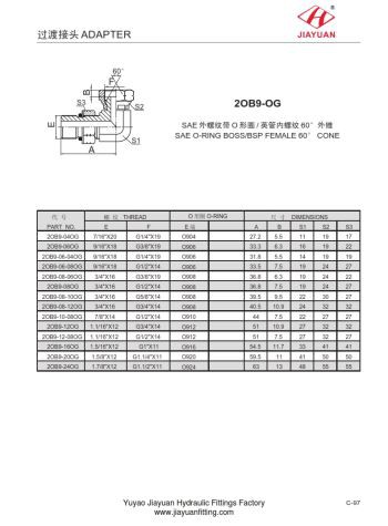 Elbow SAE ORB Swivel BSP Fittings