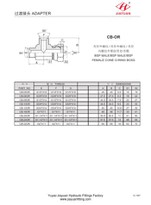 Male BSP Female BSP Swivel Cone O-ring