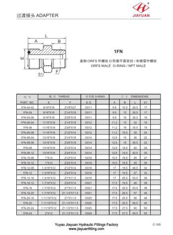 ORFS NPT Hydraulic Adapter