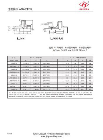 Tee JIC Male NPT Male Female Connector