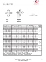 Cross metric tube fittings